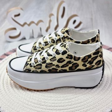 Adidasi Dama Leopard Cu Siret Jovania