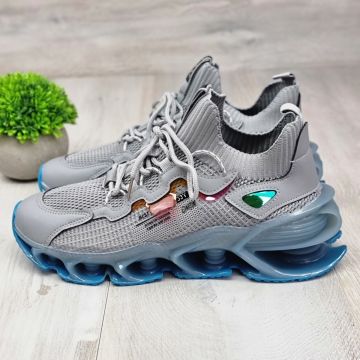 Sneakersi Barbat Gri Cu Siret Liviu