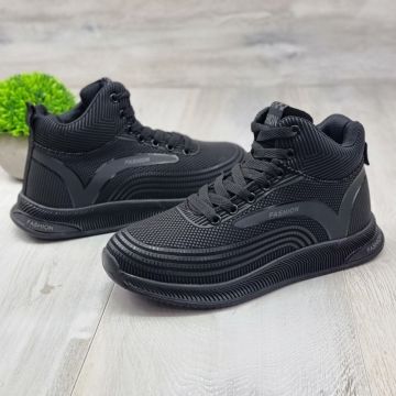 Sneakersi Dama Negri Cu Siret Taya