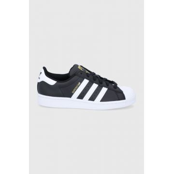 Adidas Originals Pantofi FV3286 culoarea negru, cu toc plat