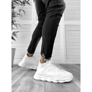 Adidasi barbati casual albi H06 N2-4