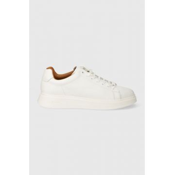 BOSS sneakers din piele Bulton culoarea alb, 50497887