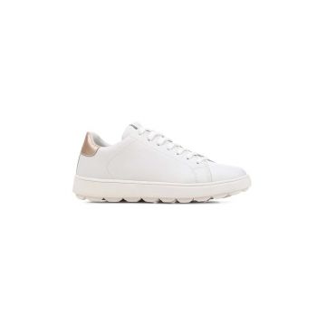 Geox sneakers din piele D SPHERICA ECUB-1 culoarea alb, D45WEA 09BNF C1327