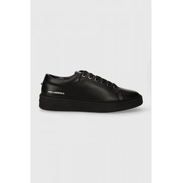 Karl Lagerfeld sneakers din piele FLINT culoarea negru, KL53320A