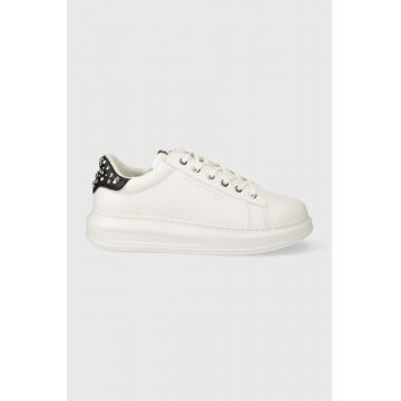 Karl Lagerfeld sneakers din piele KAPRI MENS culoarea alb, KL52576