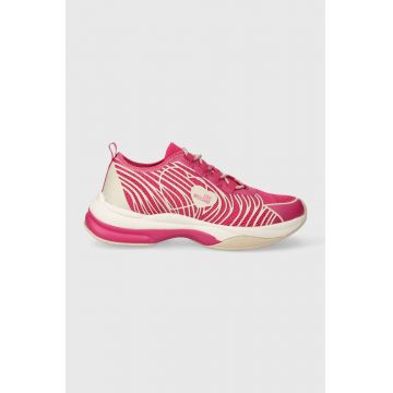 Love Moschino sneakers culoarea roz, JA15315G1IIZX60A