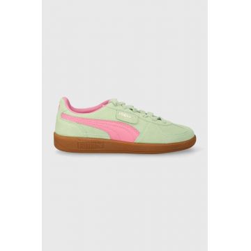 Puma sneakers din piele intoarsă Palermo culoarea verde 396463