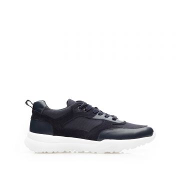 Sneakerși bărbați din piele naturală, Leofex - Mostră Achim Blue Box Velur Mash Sneakerși bărbați din piele naturală, Leofex - Mostră Achim Blue Box Velur Mash