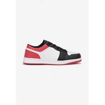 Pantofi sport Alb cu roșu