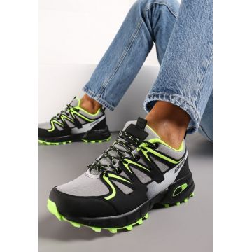 Pantofi sport Negru cu verde
