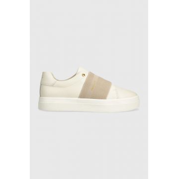 Gant sneakers din piele Avona culoarea bej, 28531450.G125
