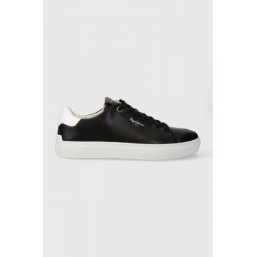 Pepe Jeans sneakers din piele PMS00007 culoarea negru, CAMDEN BASIC M