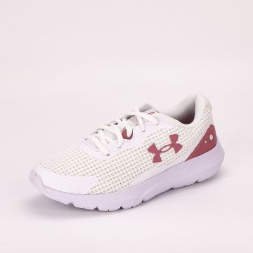 Pantofi Sport Under Armour UA W Surge 3 3024894-107 White / Pink Elixir / Pink Elixir