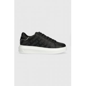 Karl Lagerfeld sneakers din piele KAPRI MENS culoarea negru, KL52571