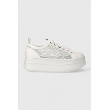 Karl Lagerfeld sneakers KOBO III culoarea alb, KL65028