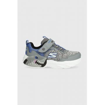 Skechers sneakers pentru copii CREATURE-LIGHTS culoarea gri