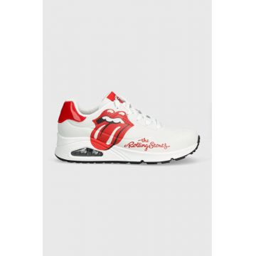 Skechers sneakers SKECHERS X ROLLING STONES culoarea alb