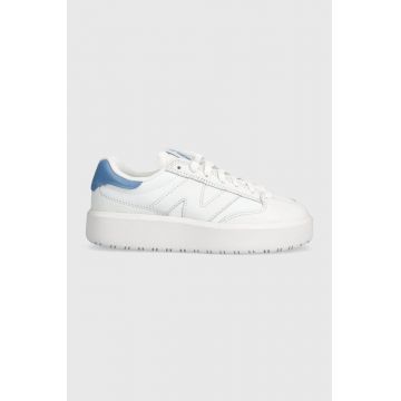 New Balance sneakers din piele CT302CLD culoarea alb