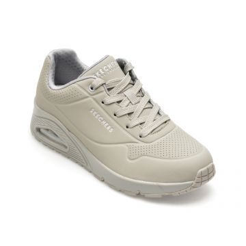 Pantofi sport SKECHERS gri, UNO, din piele ecologica