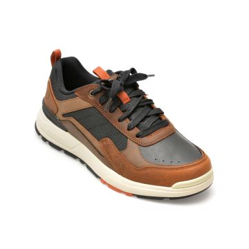 Pantofi sport SKECHERS maro, ROZIER, din piele naturala