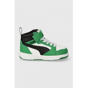 Puma sneakers pentru copii Rebound V6 Mid AC+ In culoarea verde
