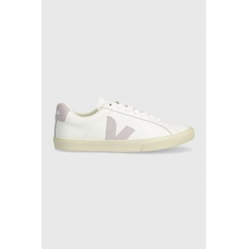 Veja sneakers din piele Esplar Logo culoarea alb, EO0203511