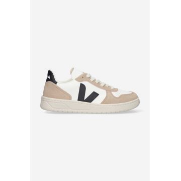 Veja sneakers din piele V-10 culoarea: bej VX0503138