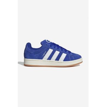 adidas sneakers din piele întoarsă Campus 00S culoare albastru H03471