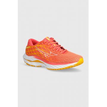 Mizuno pantofi de alergat Wave Inspire 20 culoarea portocaliu, J1GD2444