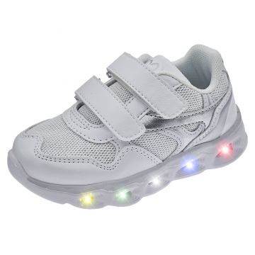 Pantofi sport copii cu luminite Chicco Clory, Alb, 71136-66P