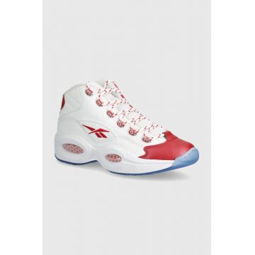 Reebok Classic sneakers Question MID culoarea alb, 100074721