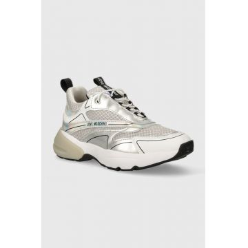Love Moschino sneakers culoarea argintiu, JA15595G0IIQ101A