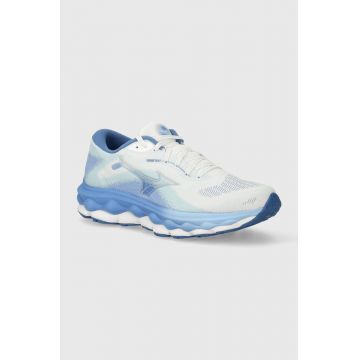 Mizuno pantofi de alergat Wave Sky 7 culoarea alb