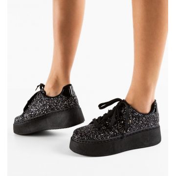 Sneakers dama Nisipo Negri