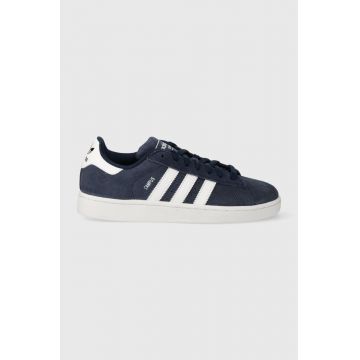 adidas Originals sneakers din piele întoarsă Campus 2 culoarea bleumarin, ID9839
