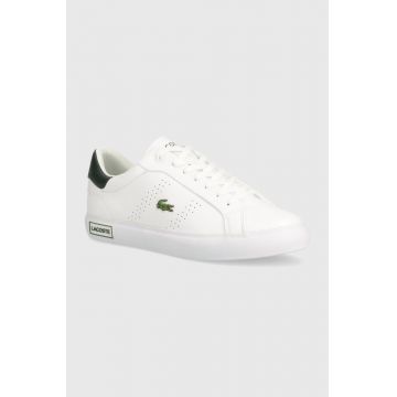 Lacoste sneakers din piele Powercourt 2.0 Leather culoarea alb, 47SMA0110