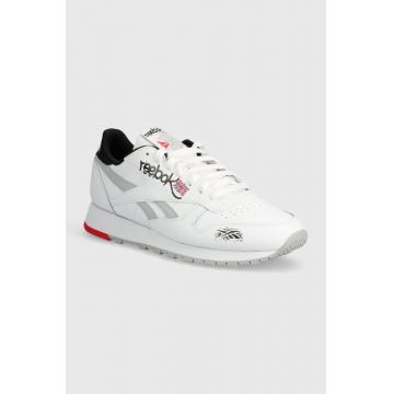 Reebok Classic sneakers din piele Classic Leather culoarea alb, 100075003