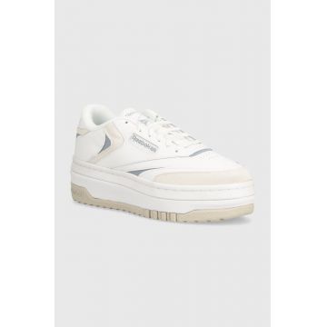 Reebok Classic sneakers din piele Club C culoarea alb, 100201959