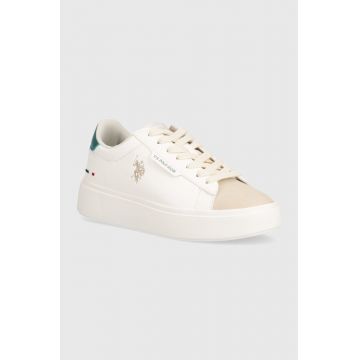 U.S. Polo Assn. sneakers ASHLEY culoarea alb, ASHLEY001W/CYH1