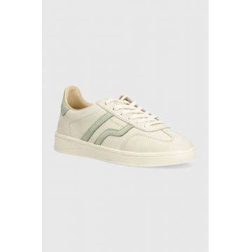 Gant sneakers din piele intoarsă Cuzima culoarea bej, 29531815 G912