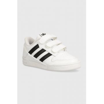 adidas Originals teniși din piele copii TEAM COURT 2 STR CF culoarea alb, ID6634