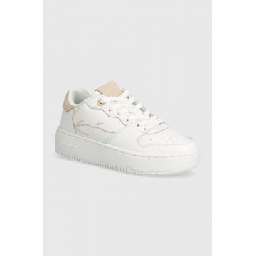 Karl Kani sneakers din piele 89 UP LOGO culoarea alb, 1180559 KKFWW000143