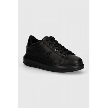Karl Lagerfeld sneakers din piele KAPRI culoarea negru, KL62511A