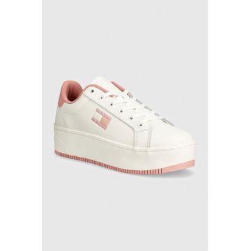 Tommy Jeans sneakers din piele TJW FLATFORM ESS