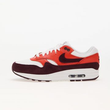 Nike Air Max 1 Summit White/ Burgundy Crush-Picante Red