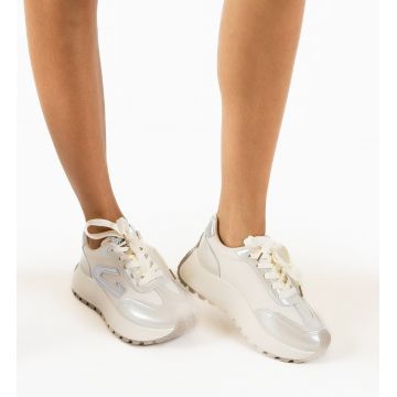 Sneakers dama Flint Argintii