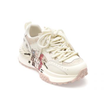 Pantofi sport GRYXX albi, 8070, din piele naturala