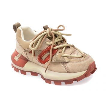 Pantofi sport GRYXX rosii, 1815, din material textil si piele naturala