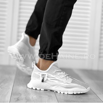Adidasi barbati casual albi 207  A31-4