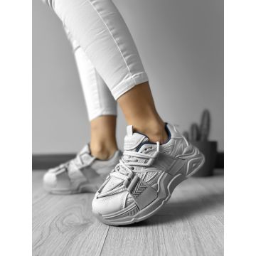 Adidasi dama casual cu talpa inalta  gri CL2401 T4-1